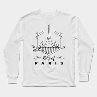 Paris City Monogram Long Sleeve T-Shirt